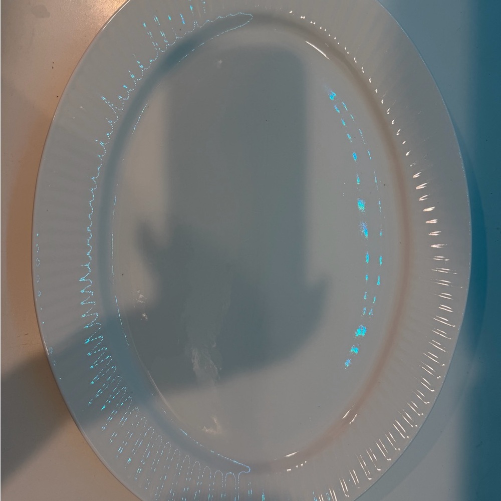 Gibson White Oval Platter